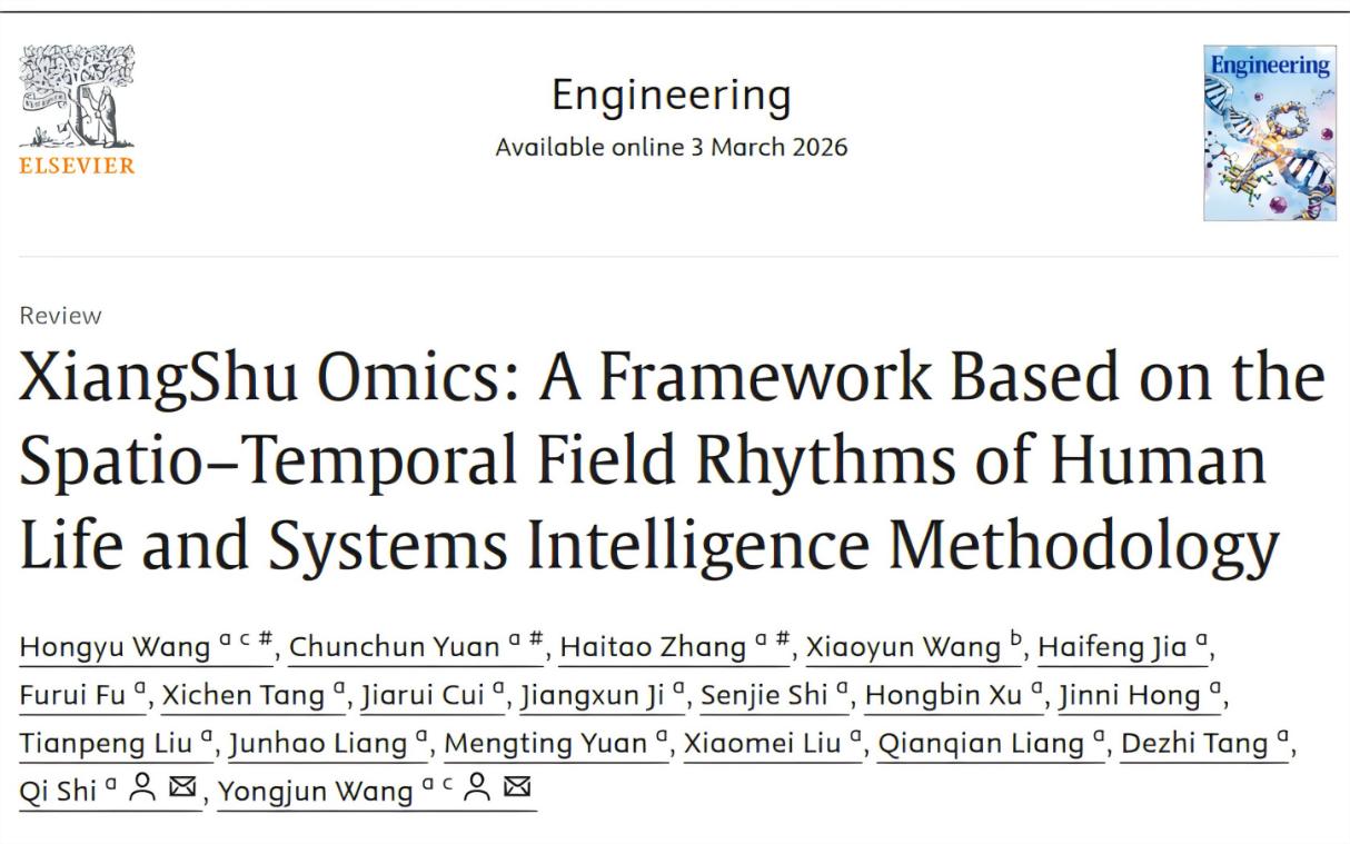 bat365官网王拥军教授、施杞教授团队建立“象数组学”研究新框架